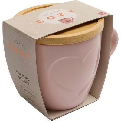 COZY Tasse mit Bambusdeckel (rosa), Sonstige von , Groh