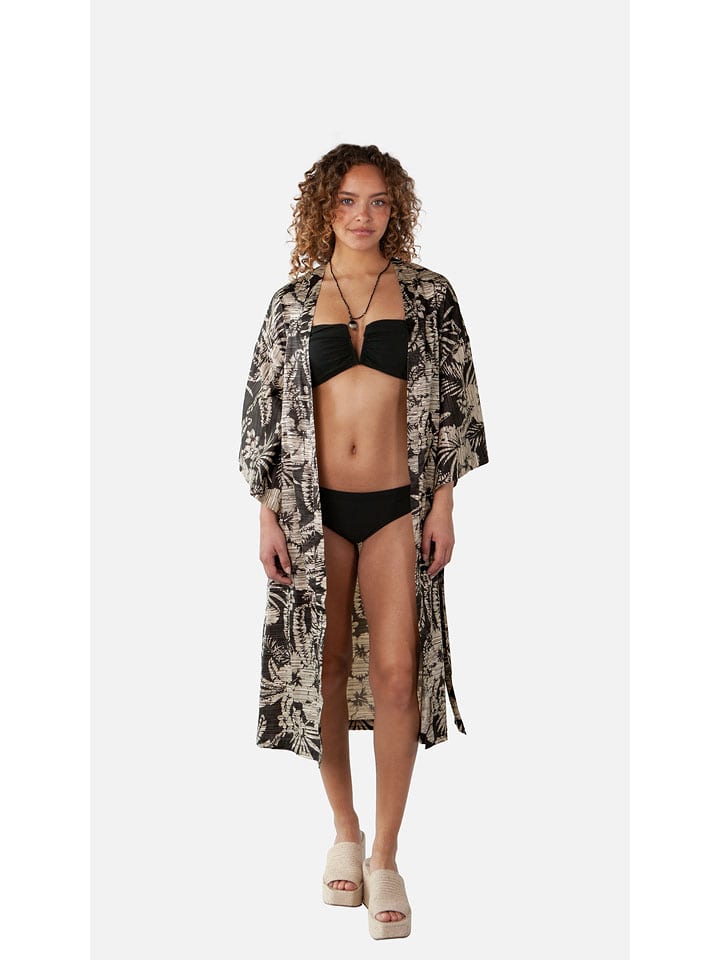 Barts Kimono "Luciaga" in Schwarz/ Beige - onesize