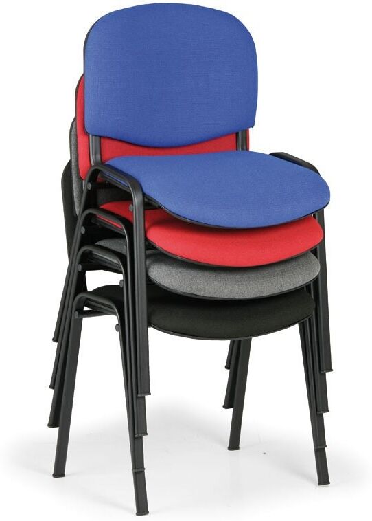 Antares Konferenzstuhl VIVA, schwarze Füße, rot