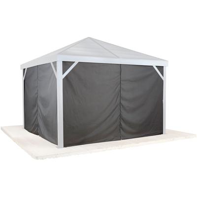 Pavillonseitenteil SOJAG "South Beach 12x12", grau, Polyester, Pavillonseitenteile