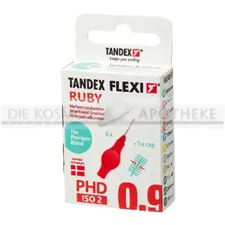 TANDEX FLEXI Interdentalb.PHD 0.9/ISO 2 ruby 6 St