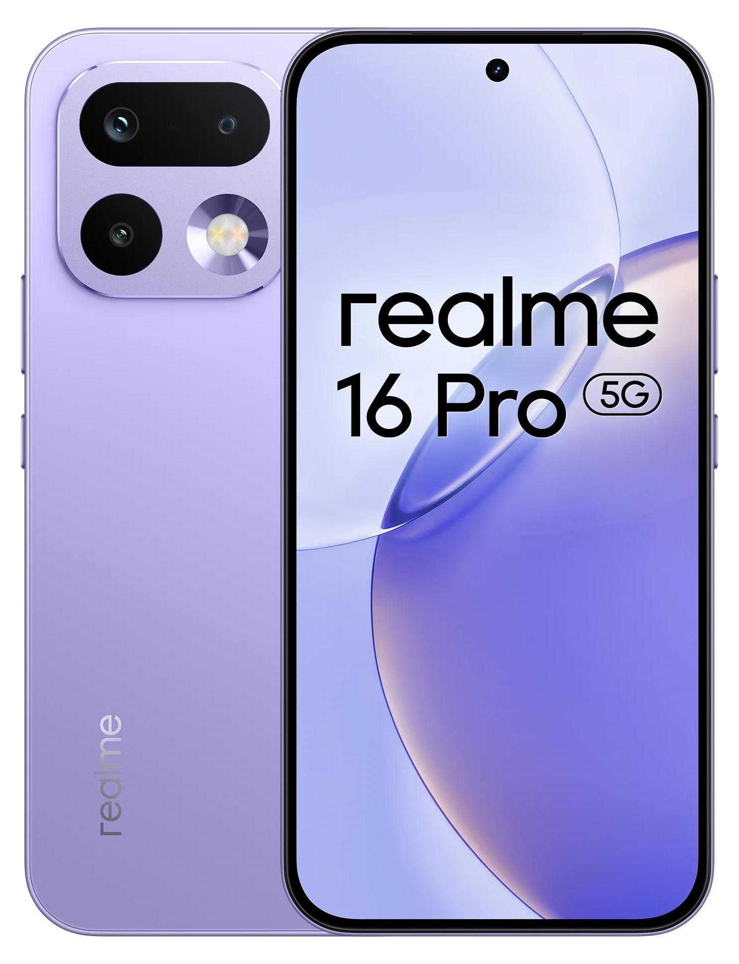 Smartphone - 16 Pro 5G - 8 GB RAM - 512 GB Speicher - 200-MP-Kamera - 17,2 cm AMOLED-Display - 6500-mAh-Akku - Lila