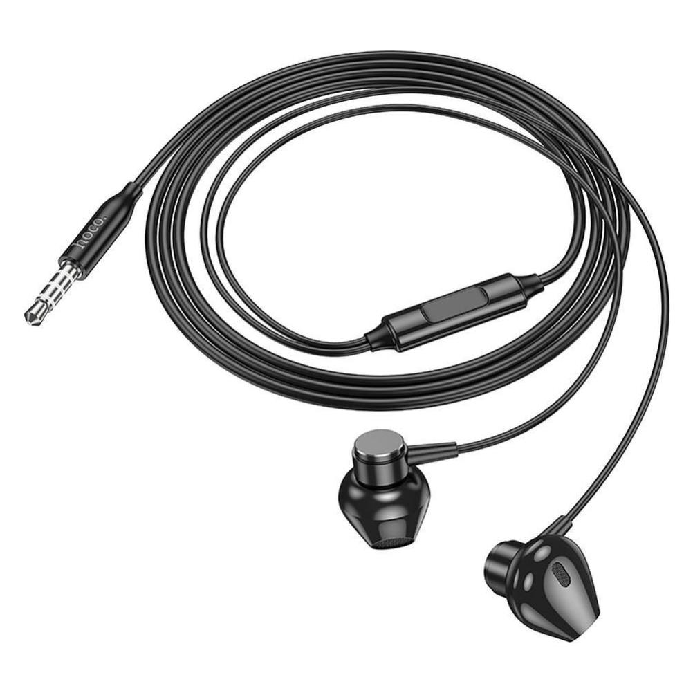 Hoco Wired headphones Wire earphones Jack 3,5 mm M125 black (Kabelgebunden) (6942007612784)