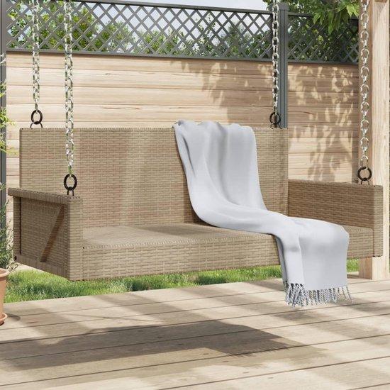 Famanu Schwingbank - Komfortable Gartenbank für entspannte Stunden - Beige