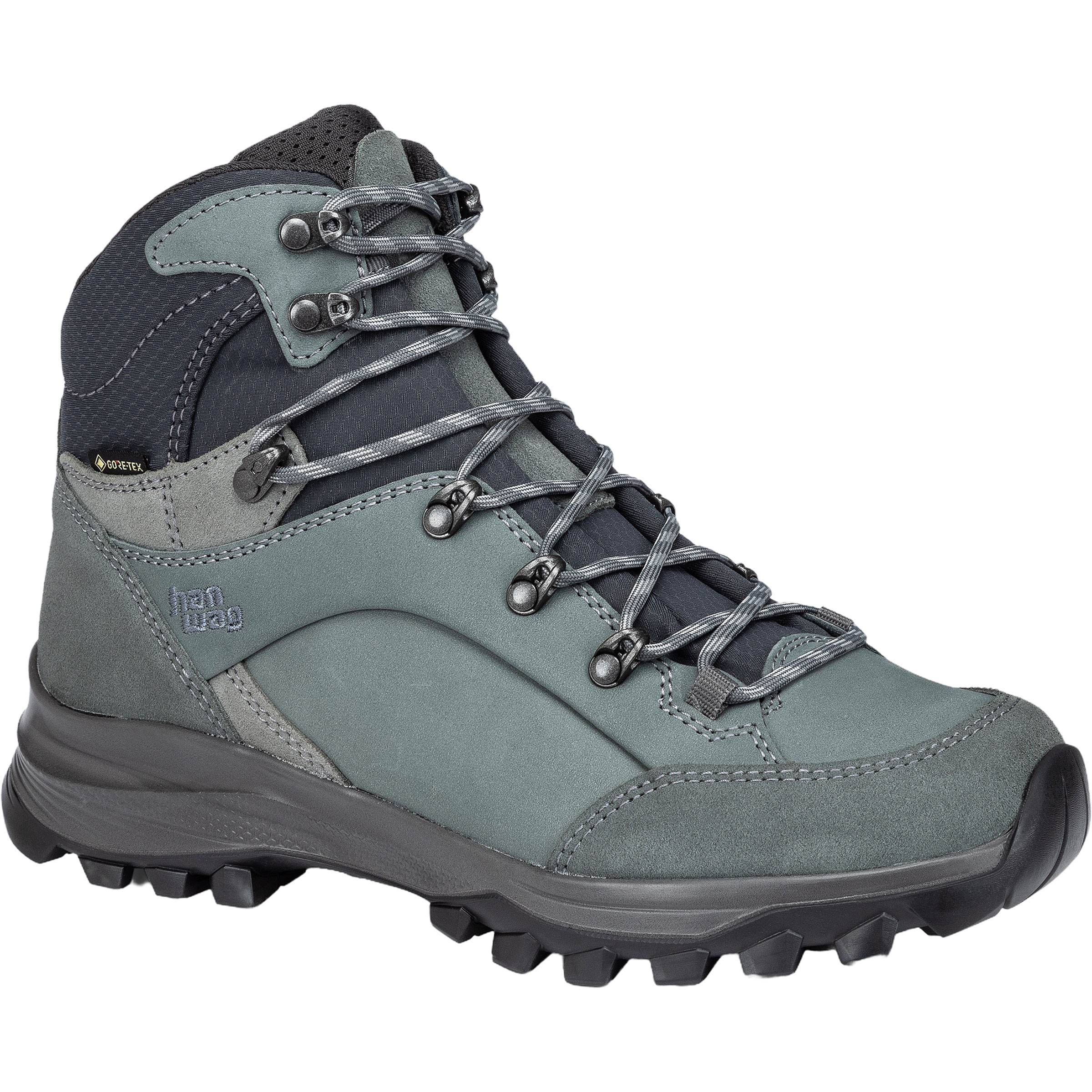 Hanwag Banks GTX Damen Wanderschuhe gruen Größe 42.5 Trekking Wasserdicht
