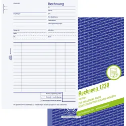 AVERY Zweckform Formularbuch Rechnung DIN A5 1x 100 Seiten