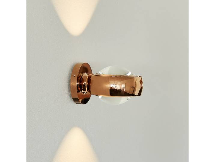 Optic Wandleuchte Glossy Rose Gold - Loom Design - Wohnzimmer - Modern - Aluminium - Rund