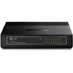 TP-Link Switch TL-SF1016D 16 Port (16 Ports), Netzwerk Switch, Schwarz