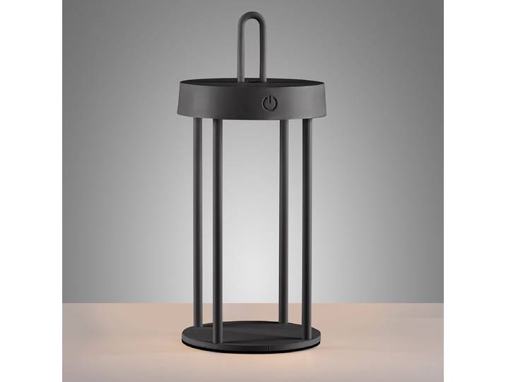 Lampe LED 13 x 13 x 28cm Noir/Noir fer verni LED Module LED