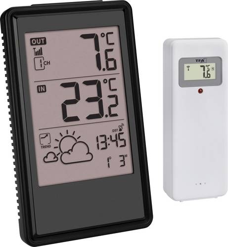 TFA Dostmann Funk-Wetterstation 35.1170.01 Funk-Wetterstation Vorhersage für 6 bis 12 Stunden Anzahl Sensoren max. 3