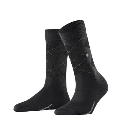 Socken BURLINGTON "Marylebone Glitter", Damen, Gr. 36-41, schwarz, Materialmix, Argyle-Muster, Socken Socken, Einheitsgröße 36-41, Argyle-Muster, Lurex-Fäden, wärmend