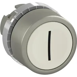 ABB P9MPNBG028 Drucktaster flach weiß “I“, Metall, tastend, nicht beleuchtbar 1SFA187151R9505