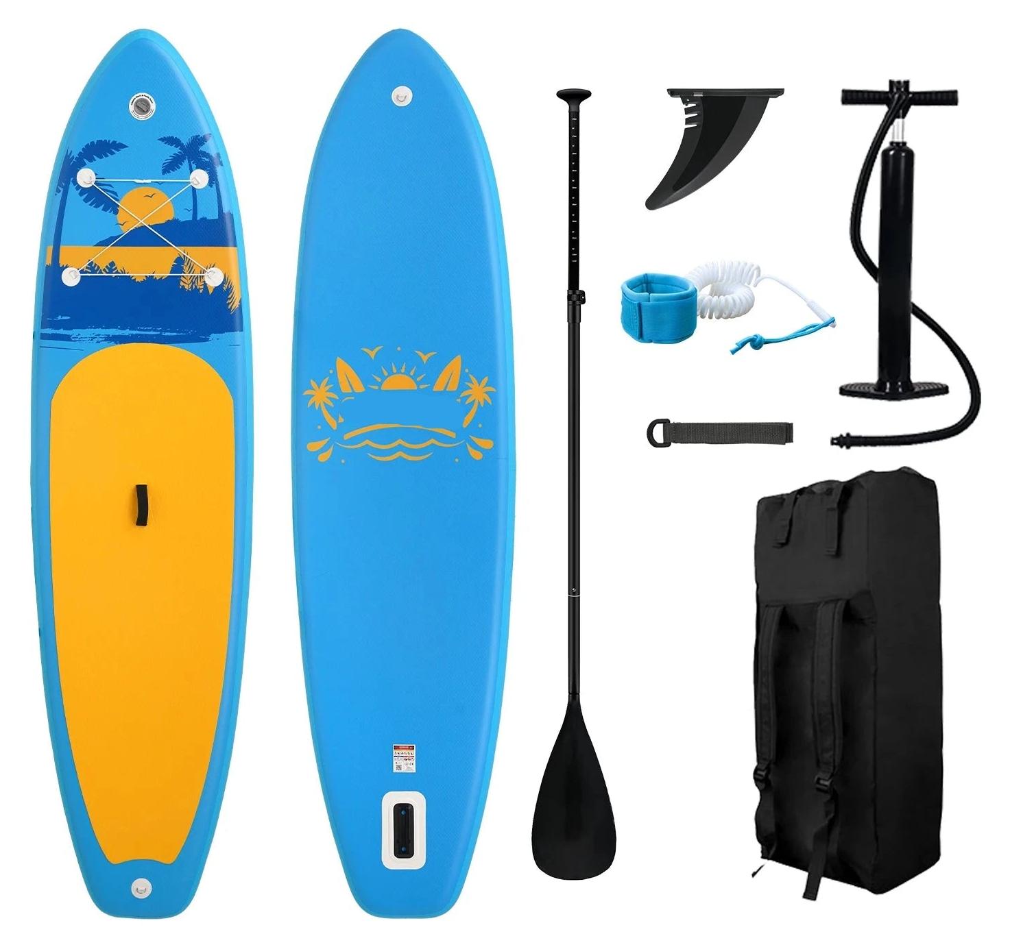 SUP-Board - 335 x 84 x 15 cm - Aufblasbar - Inklusive Paddel und Zubehör - Orange
