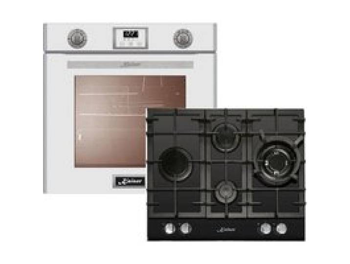 Ensemble de cuisine - Kaiser - EG 6374 - Four électrique - Table de cuisson à gaz - Blanc