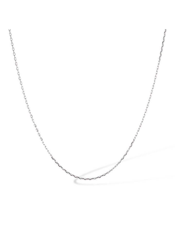 L'ARTISAN JOAILLIER Weißgold-Halskette - (L)43 cm - onesize