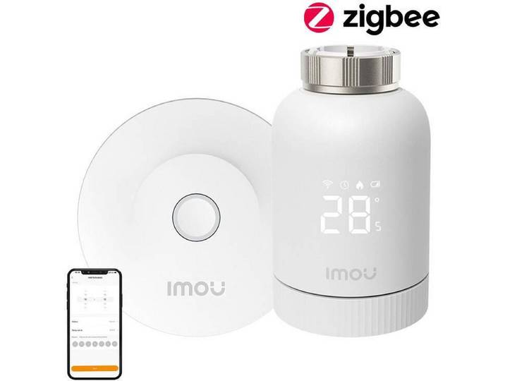 Zigbee Thermostatische Kopset Imou Kit-Trv1-Eu-2 Met 6 Adapters En Gateway