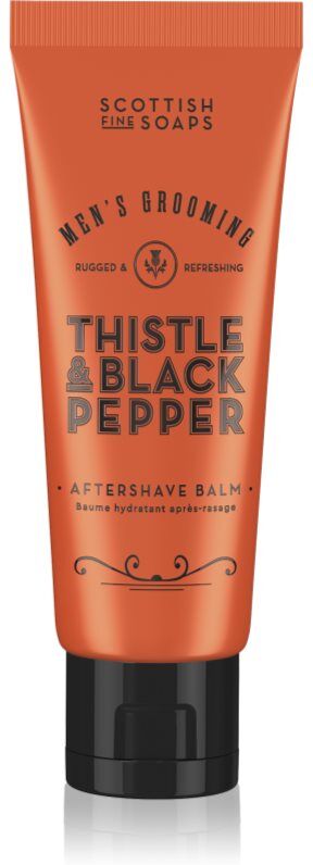 Scottish Fine Soaps Thistle & Black Pepper baume après-rasage en tube 75 ml