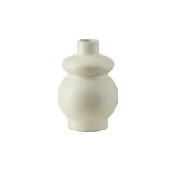HOME STORY Vase   , creme , Steingut , Maße (cm): B: 8 H: 12