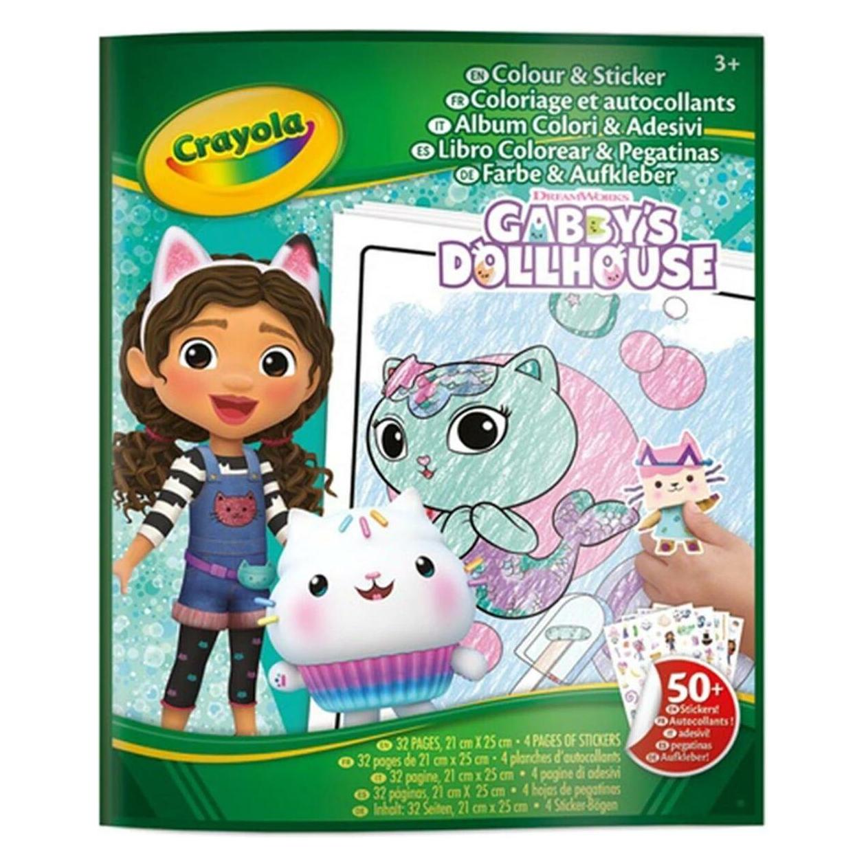 Crayola Mal- und Stickerbuch Gabby's Dollhouse (04-7025G)