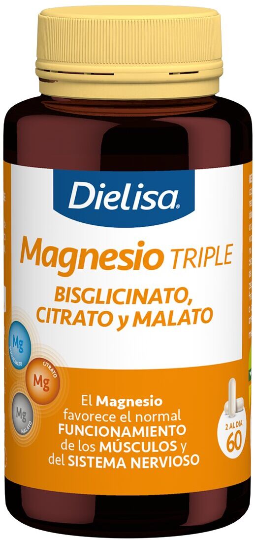 Dielisa Magnesio Triple - Bisglicinato+Citrato+Malato.