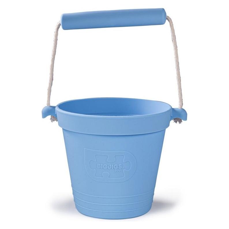Bigjigs siliconen emmer - poederblauw (BJ33108)