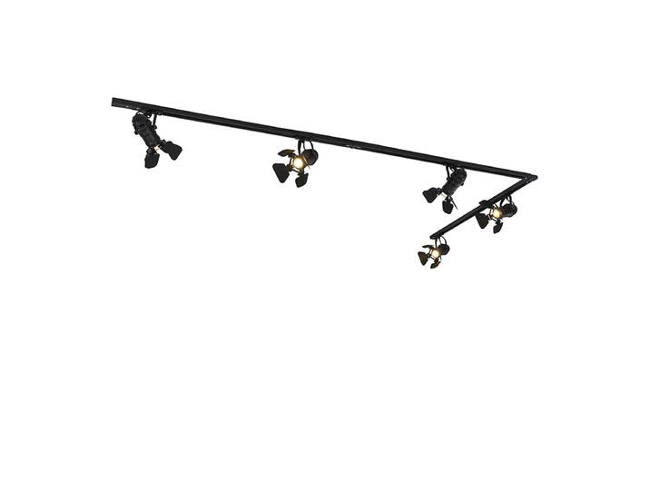 Système sur rail intelligent noir 5 lumières avec Wifi GU10 -