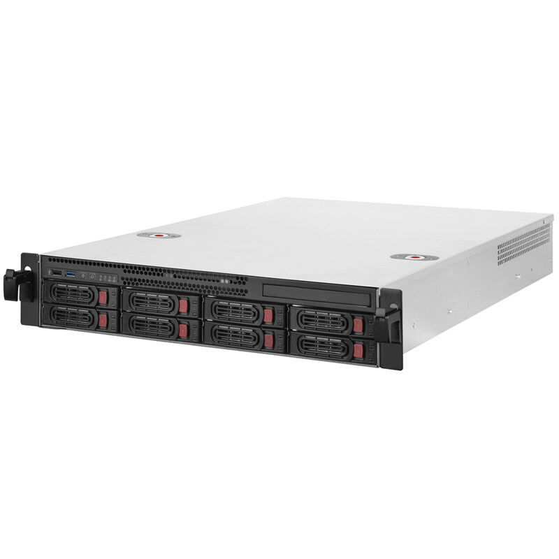 SilverStone RM22-308 Rackmount Server Gehäuse, 2U, E-ATX - schwarz