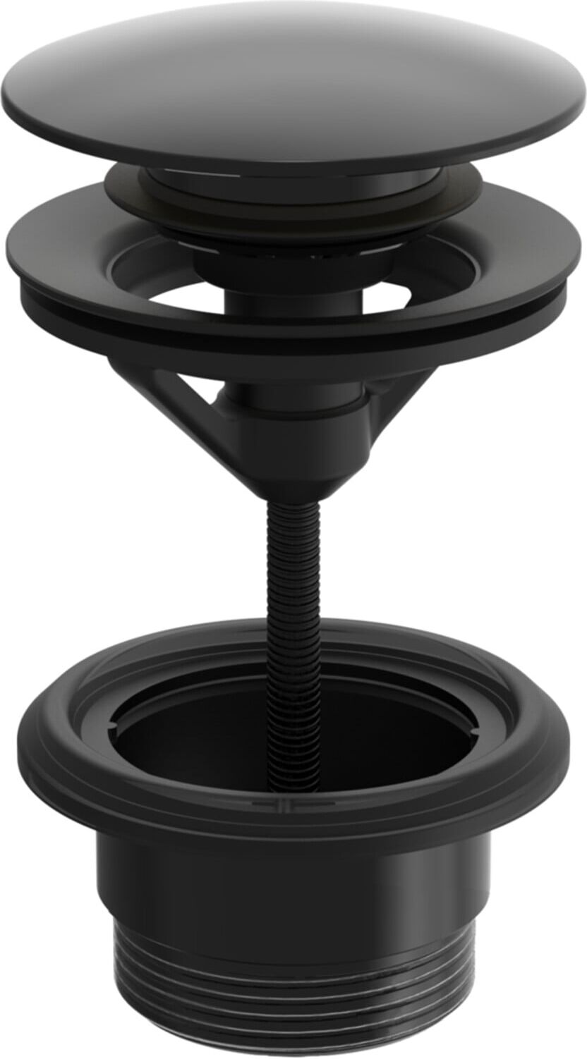 Hansa Ablaufgarnitur Push-Open, schwarz matt (0764010033)