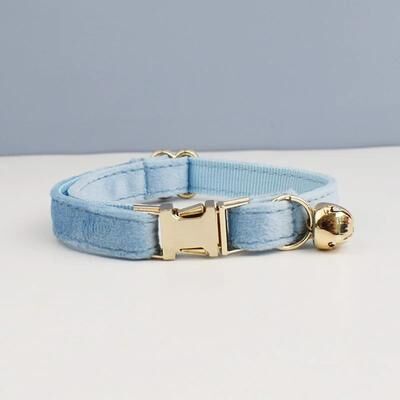 Uplifted Finds Stylish Adjustable Velvet Cat Collar With Bowknot And Free Personalization cat Collar 15 s