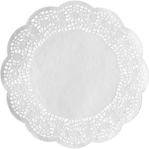 Schneider-GmbH Tortenspitze 116034, aus Papier, weiß, rund, Ø 32 cm, 100 Stück