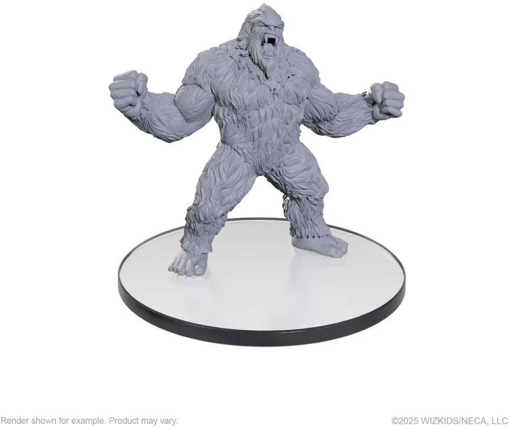 Wiz Kids LLC WizKids Deep Cuts Unpainted Miniatures: Bigfoot - Tabletop Gaming Accessory - Unpainted, Primed, and Ready to Paint
