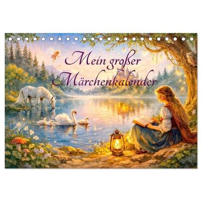 Mein großer Märchenkalender (Tischkalender 2027 DIN A5 quer), CALVENDO Monatskalender