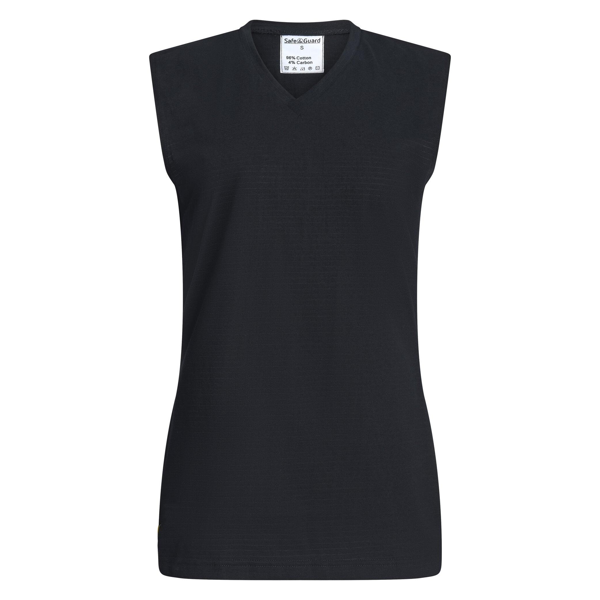 Safeguard ESD-Top, ärmellos, TS15 Gewebe, schwarz, 4XL (Statikschutz) (SG-TO-SCH-TH55-4XL)