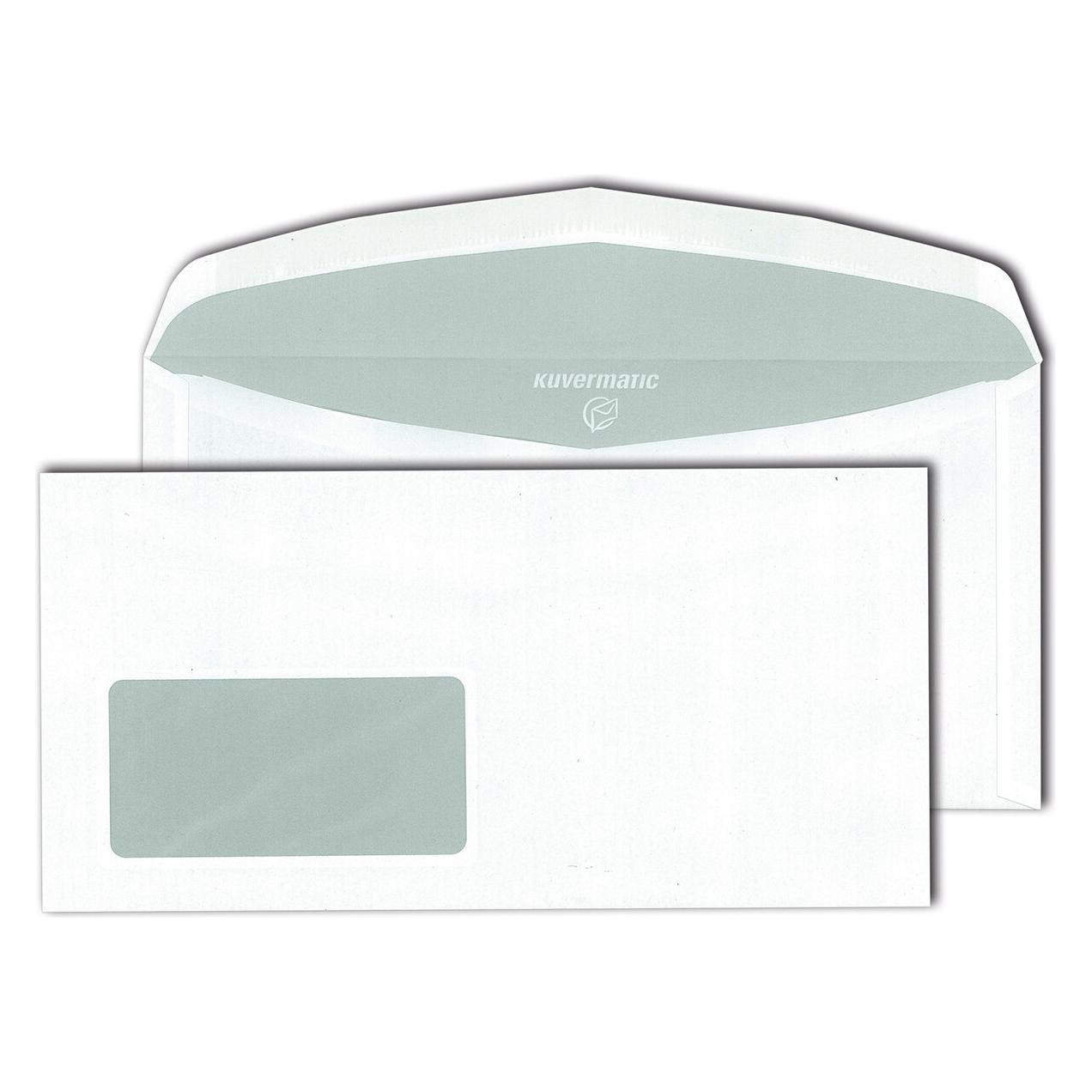Kuvermatic Kuvertier-Briefhülle m.F.1000ST 80g weiss (229 x 114 mm, 1000x) (30005469)