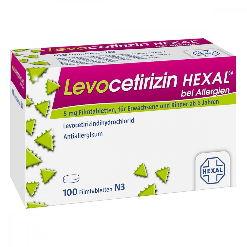 Hexal AG Levocetirizin HEXAL® bei Allergien 5 mg Filmtabletten 14241670
