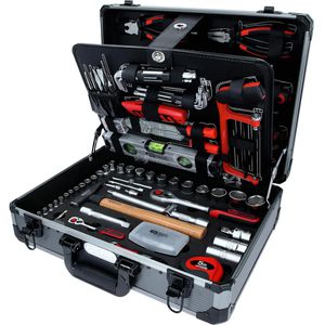 KS-Tools Werkzeugkoffer 911.0727, 127-teilig, im Aluminium Klappkoffer