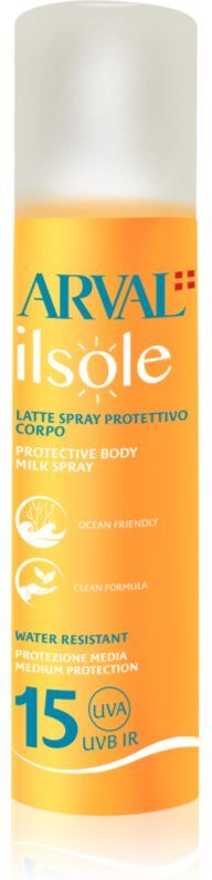 Arval IlSole Protective Body Milk Spray SPF 15 lait protecteur solaire en spray 200 ml