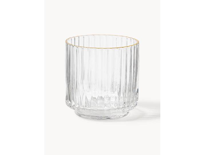 Verres à eau soufflés bouche Aleo, 4 pièces