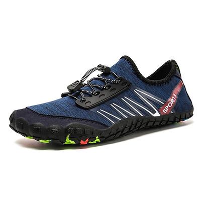 Barfuß-Trail-Sneaker für Herren – leuchtendes Rot, robuste Sohle, schnürsenkelloses Design – perfekt zum Wandern und für Outdoor-Abenteuer