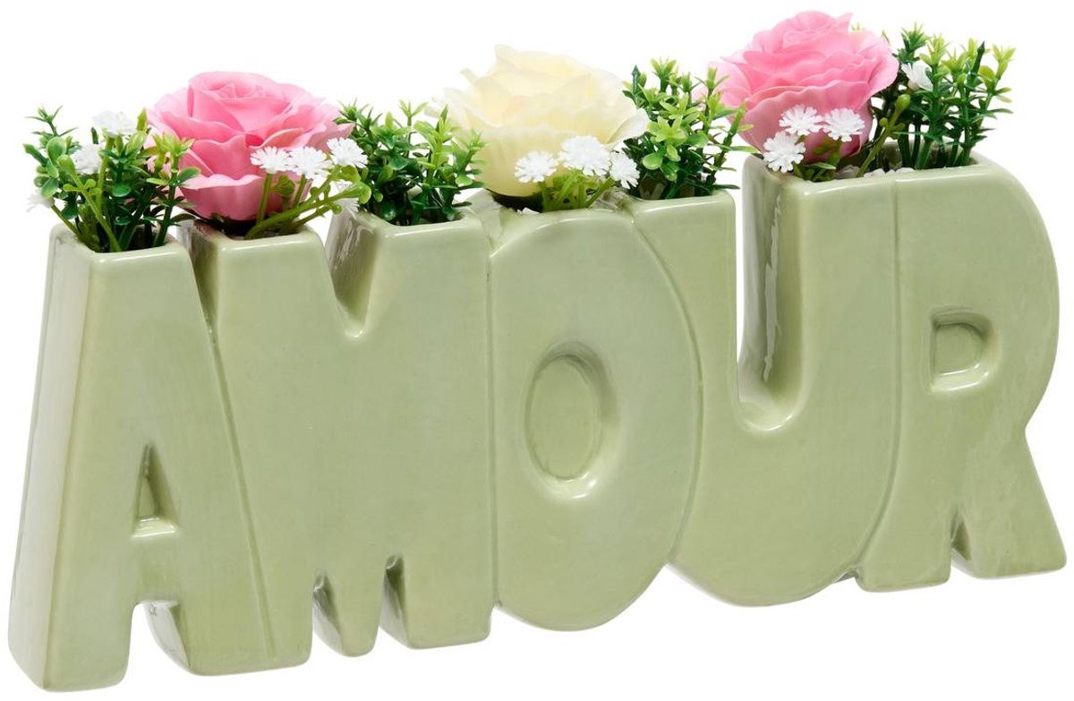 Bloemstuk Fleur de Rose van Atmosphera Createur d'Interieur