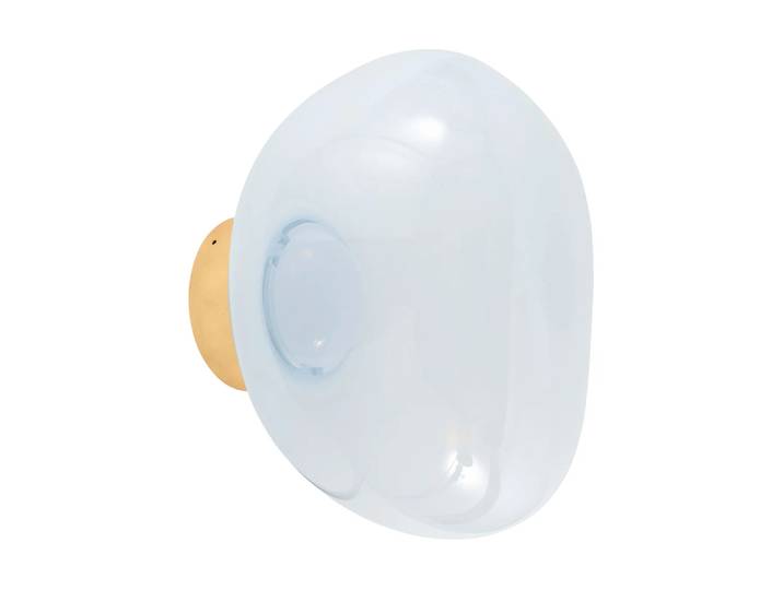 Tom Dixon Melt Surface mini Wandleuchte LED 30 cm Opal-gold