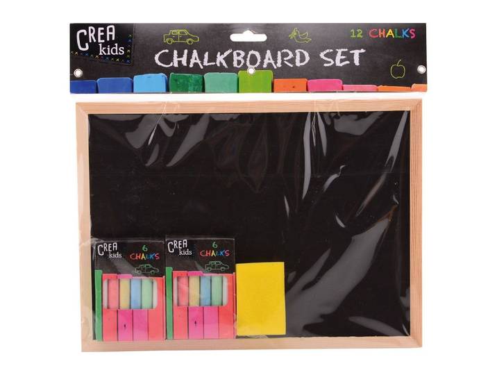 Crea kids krijtbord 28166 - Krijtbord - 29x21 cm - Zwart