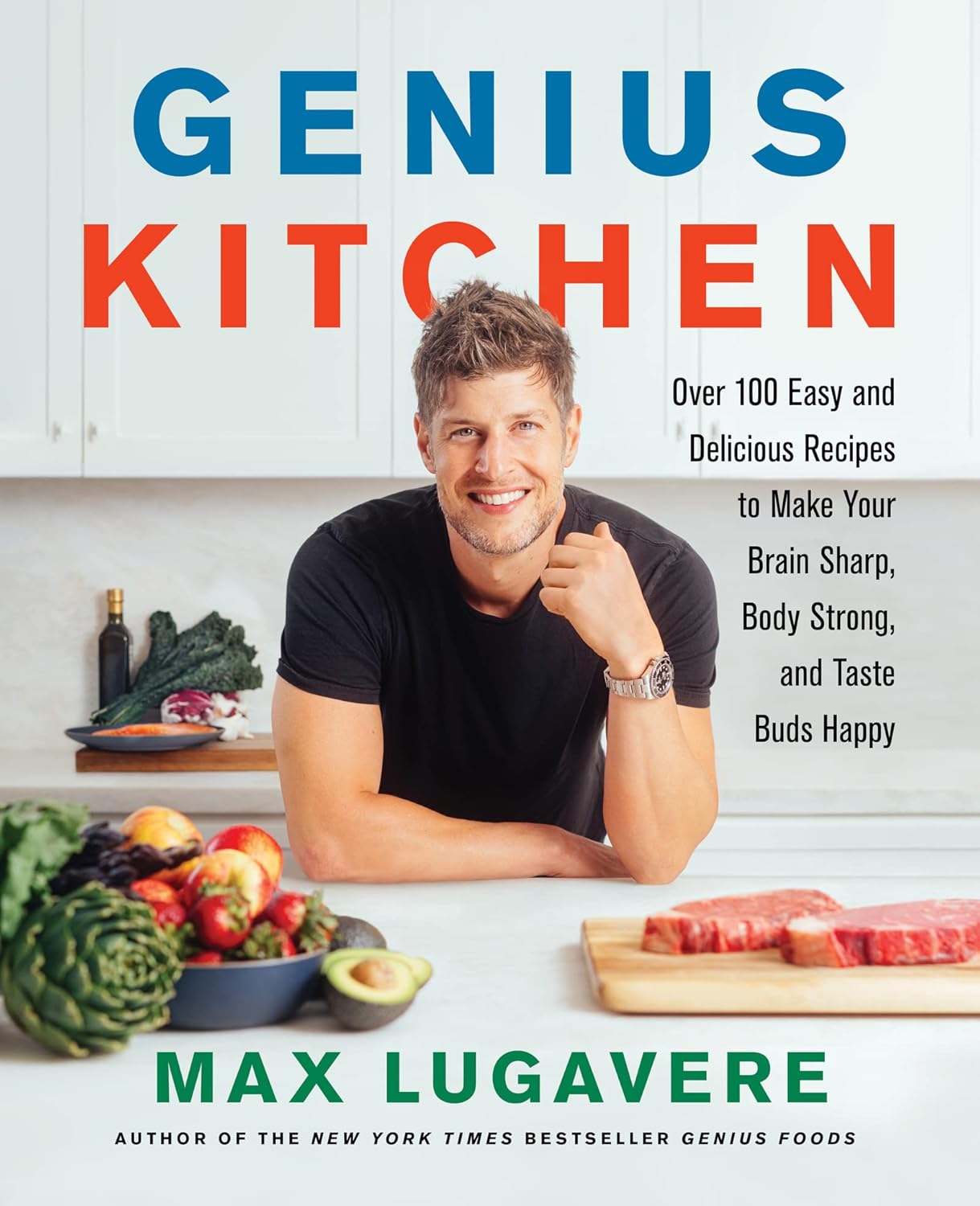 Harper Wave Genius Kitchen by Max Lugavere - Over 100 Easy, Brain-Healthy Gluten-Free Recipes - Hardback Cookbook - Genius Living Series Book 3