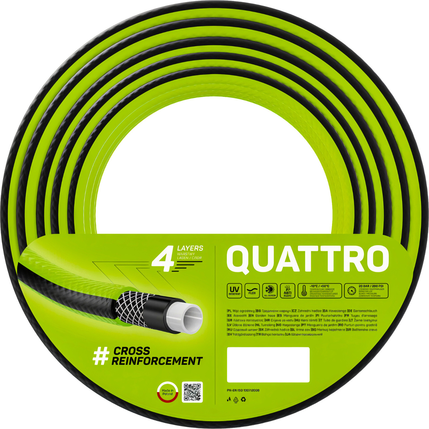 CellFast Quattro tuinslang, 1/2 inch, 50 meter