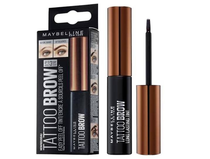 Maybelline New York - Tattoo Brow Peel-Off Gel - 1 Light Brown - Peel-Off Wenkbrauwgel, 01 Light Brown