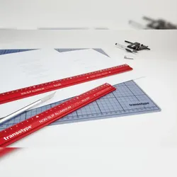 Transotype Schneide-Lineal 30 cm lang