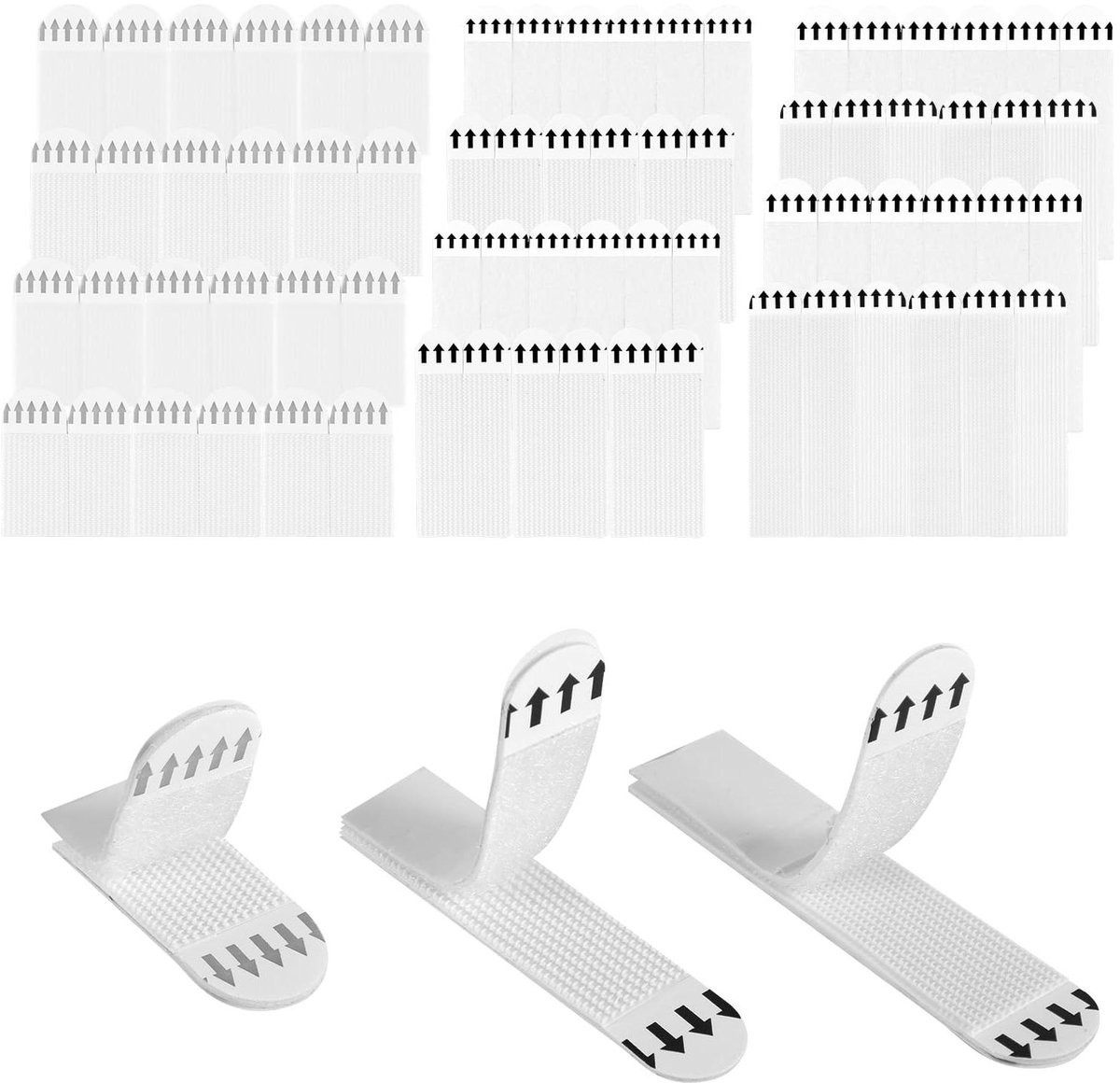 Allecto Foto-Ophangstrips voor Lijsten - Zelfklevend - Wit - 36 Paar (72 stuks)