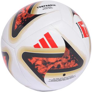 adidas Fußball Bundesliga 26/27 Torfabrik Training, Größe 4, 350 Gramm, weiß/schwarz/rot, Trainings-& Freizeitball