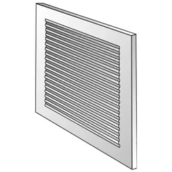 Helios Wetterschutzgitter LG 1515  60330 150 x 150 mm, aluminium