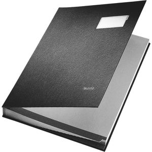 Leitz Unterschriftenmappe 5700-00-95, A4, 20 Fächer, Hartpappe mit Kunststoffbezug, schwarz